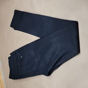 Rag & Bone Size 28 Skinny Coated Black Jeans Style # 1502K520, Gently Used Cond.